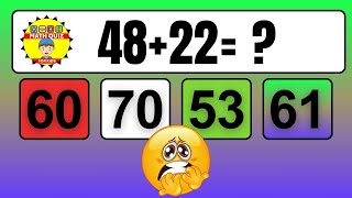 20 Math Quiz for Kids | Two Digit Addition Quiz