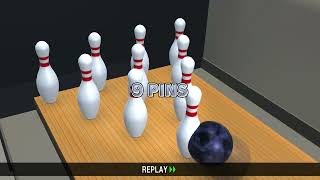 あつまれBOWLING：ベーシック通し　スコア246(´・ω・`)ふむぅ、つながらん　 #あつまれBOWLING #ボウリング