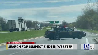 Webster police: Search for suspect ends, no threat to public