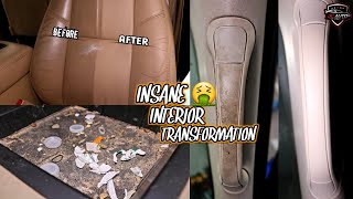 Deep Cleaning a Filthy Chevy Silverado | Interior Car Cleaning \u0026 Satisfying Transformation!!