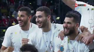 مراسم تسليم منتخب مصر الميدالية الذهبية لكأس الأمم الإفريقية لكرة اليد  مصر 2022