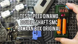 Test Speed Dinamo Mini 4WD Tamiya SMC Double Shaft Motor bawaan Box Original