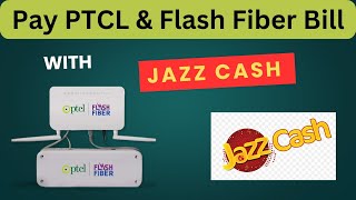 How to pay your ptcl \u0026 Flash Fiber Bill with Jazz Cash🤔🤔💯