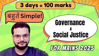 100 Marks Sure! Governance & Social Justice Strategy for GS-2 Mains | UPSC 2025