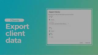 Export Client Data