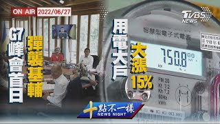 【0627 十點不一樣LIVE】G7峰會首日彈襲基輔   用電大戶大漲15%