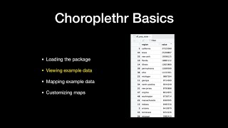 Choroplethr Basics Module 2, Lesson 2: Viewing Example data