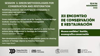 Green Methodologies for Conservation and Restoration