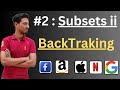 Subsets II - Backtraking - Leetcode 90 - c++