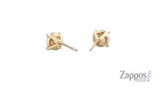 Dee Berkley 14KT Gold Martini Setting 1/2 Carat Stud Earrings SKU: 9251526