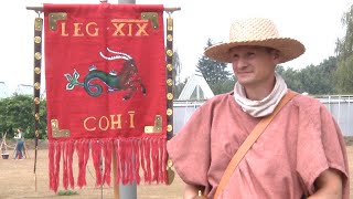 Legionäre lagern am LWL-Römermuseum Haltern