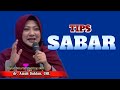 TIPS SABAR - dr. Aisah Dahlan CHt.