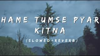 Hame Tumse Pyaar Kitna Ye Hum Nhi Jante [slowed & reverb]
