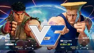 スト5 ハタ坊(ガイル)vsウメハラ（リュウ） 他【SF5 - hatabou(guile)】