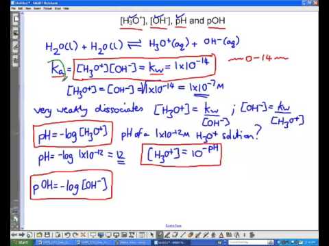 Calculating PH, POH, H3O+ And OH - YouTube