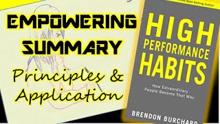 High Performance Habits; Brandon Burchard. Book Summary. 6 key habits to become extraordinary!