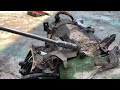 Full restoration of old 220v generator engine  Repair and reuse old rusty generators