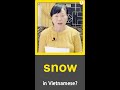 what is 'snow' in vietnamese? learning vietnamese #Shorts #Vietnamese