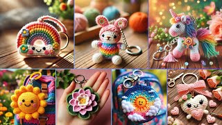 easy crochet keychain for beginners#design #knitting #cute