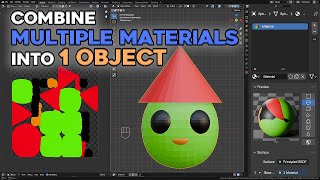 How to Combine Multiple Parts and Materials into One Model in Blender (Texture Baking)