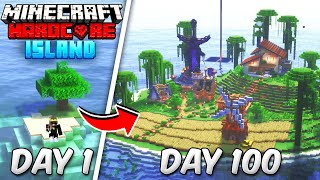 I Survived 100 Days on a DESERTED ISLAND in Minecraft Hardcore