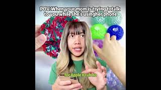 Pov when your mom is trying to talk to you while she’s using her phone #fypシ゚ #storytime #shorts