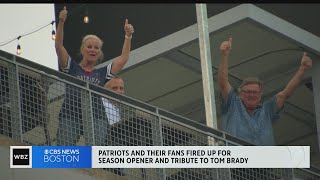 Patriots fans fired up for season opener, Tom Brady tribute