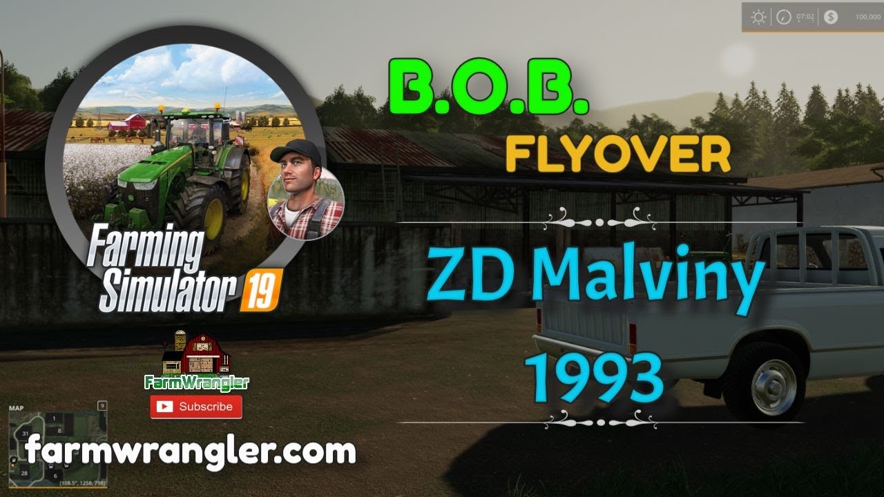 B.O.B. Flyover - ZD Malviny 1993 - Farming Simulator 19 - YouTube