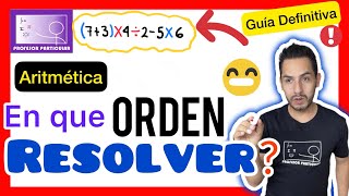 ✅ORDEN de las OPERACIONES de Matemáticas [ 𝙋𝙖𝙨𝙤 𝙖 𝙋𝙖𝙨𝙤!💪🏻💯😎]Áʟɢᴇʙʀᴀ