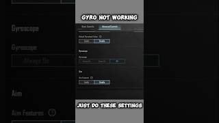 Gyro Not Working 🥺 Just try this ☺️#bgmi #gyroscope #gyronotworking #foryou