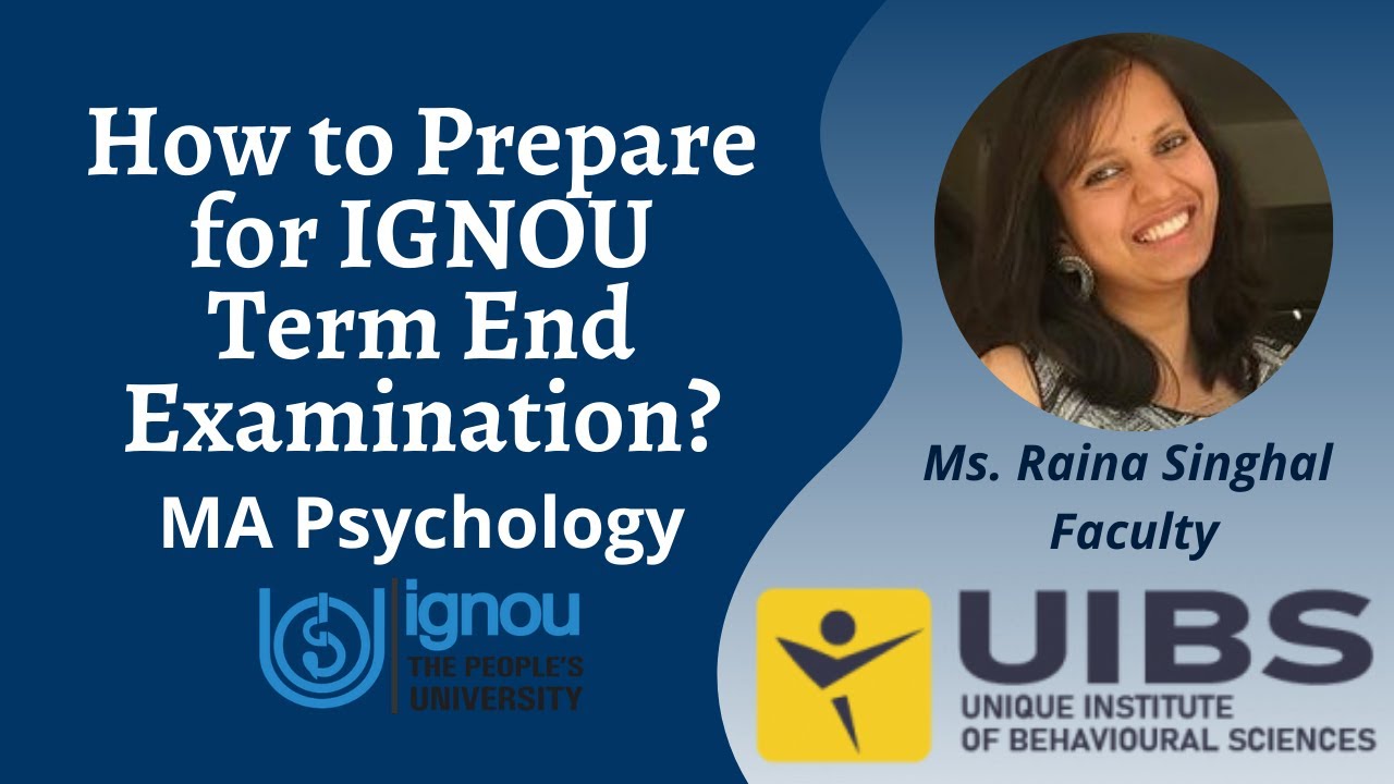 How To Prepare IGNOU MA Psychology Examination? - YouTube