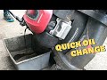 How to do a QUICK Oil Change on a HONDA Lawn Mower