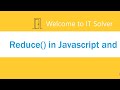 reduce method in Javascript| javascript array methods | reactjs interview| JS interview questions