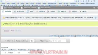 SQL ALTER TABLE Statement-vlr training