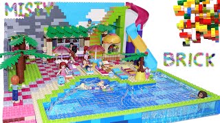 Lego Friends House Toboggan Pool Part 2 By Misty Brick