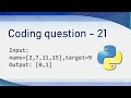 Coding Questions Python | Python Interview Preparation |  Interview Questions and Answers