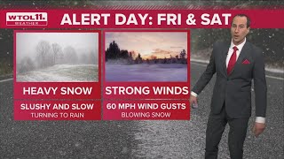 ALERT Day: More snow ahead in NW Ohio, SE Michigan; rain after dark | WTOL Weather - 1/12, 5:15 p.m.