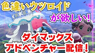 【2日目】色違いウツロイドが欲しい！ダイマックスアドベンチャー配信！(完)【女性実況　ポケモン剣盾　冠の雪原】