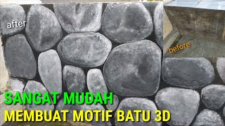 CARA MEMBUAT MOTIF BATU | PAINTING EFFECT