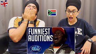 FUNNIEST AUDITIONs EVER ON IDOLS SOUTH AFRICA 2016 | Indian Couple in UK Reaction