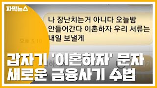 [자막뉴스] 남편이 '이혼하자' 문자를...새로운 금융사기 수법 / YTN