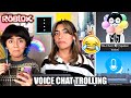 trolling in roblox voice chat | Mercedes and Evangeline