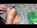 レザーカービング実演動画 2　レザークラフト　leather carving leather craft