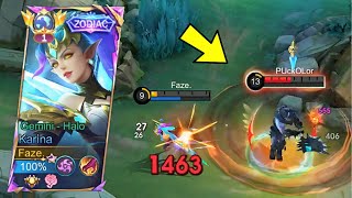 GLOBAL KARINA HYPER CARRY INTENSE GAMEPLAY ( WIN OR LOSE? ) MLBB