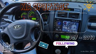 Kia Sportage 2007 - 2013 монтиране на андроид мултимедия + предна и задна камера