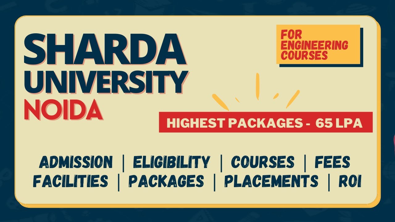 Sharda University | Full Review | Courses | Fees Structure ...