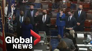 Inauguration Day: Kamala Harris swears in new Georgia senators, Alex Padilla