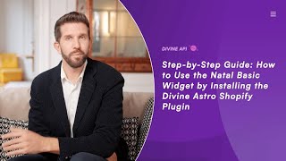 How to Set Up Natal Basic Widget with Divine Astro Shopify Plugin