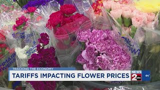 Tariffs impacting flower prices
