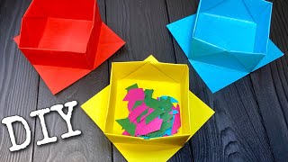 How to make a strong BOX from paper Paper craft DIY Origami